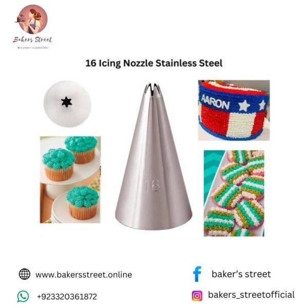 16 Icing Nozzle Stainless Steel