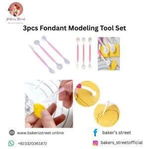 3pcs Fondant Modeling Tool Set