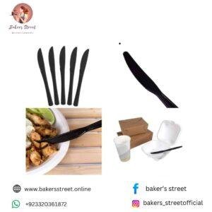 Disposable Plastic Black Knives