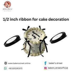 1/2 inch ribbon for cake decoration