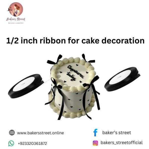 1/2 inch ribbon for cake decoration