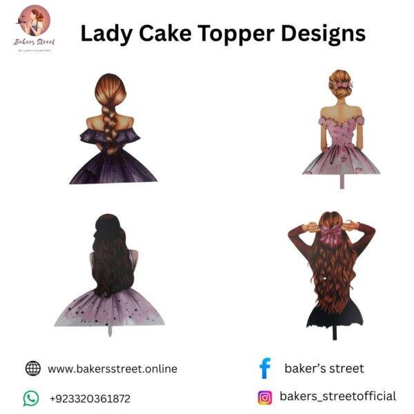 Lady Cake Toppers