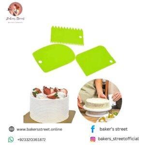 3Pcs Cake Scraper Set